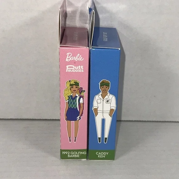 Putt Buddies Barbie & Caddy Ken Golf Divot Tool & Ball Marker Set Premium Magnet